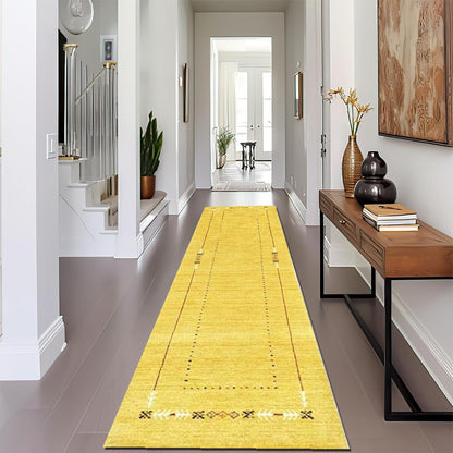 Whispering Threads Handloom Wool Runner.