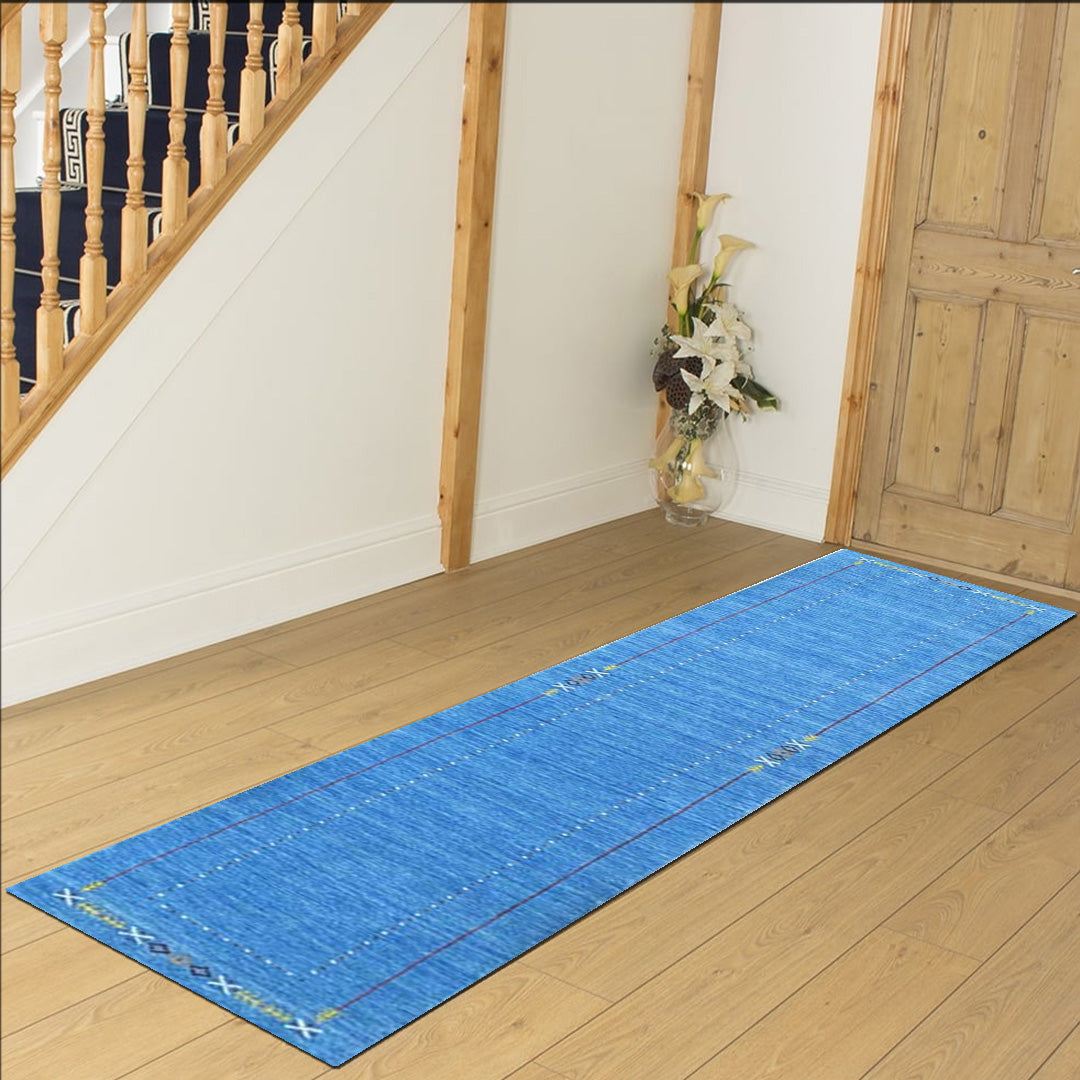 Whispering Threads Handloom Wool Runner.