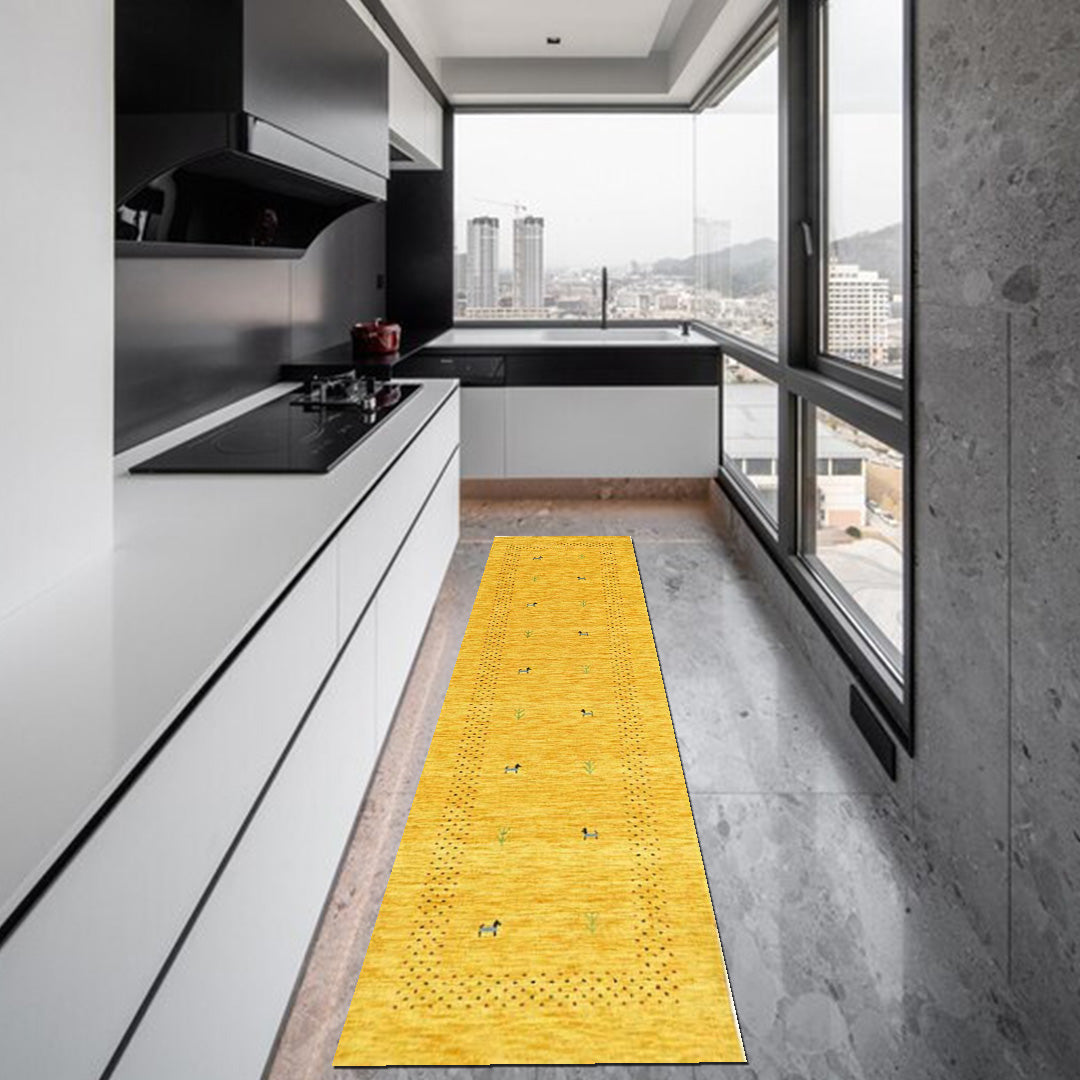 Whispering Threads Handloom Wool Runner.