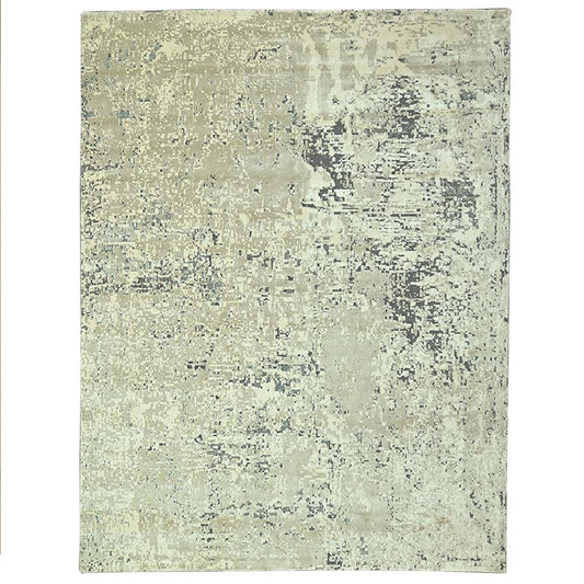 Handknotted Wool/Viscose Rug.