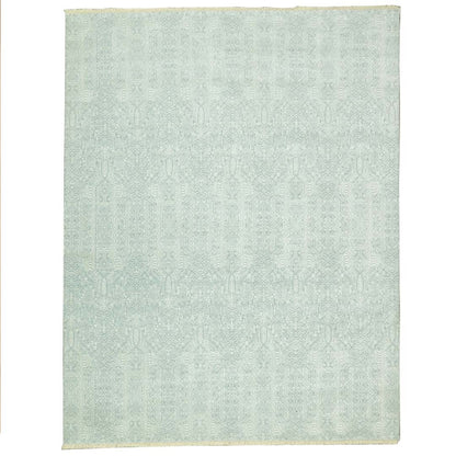 Handknotted Wool/Viscose Rug.