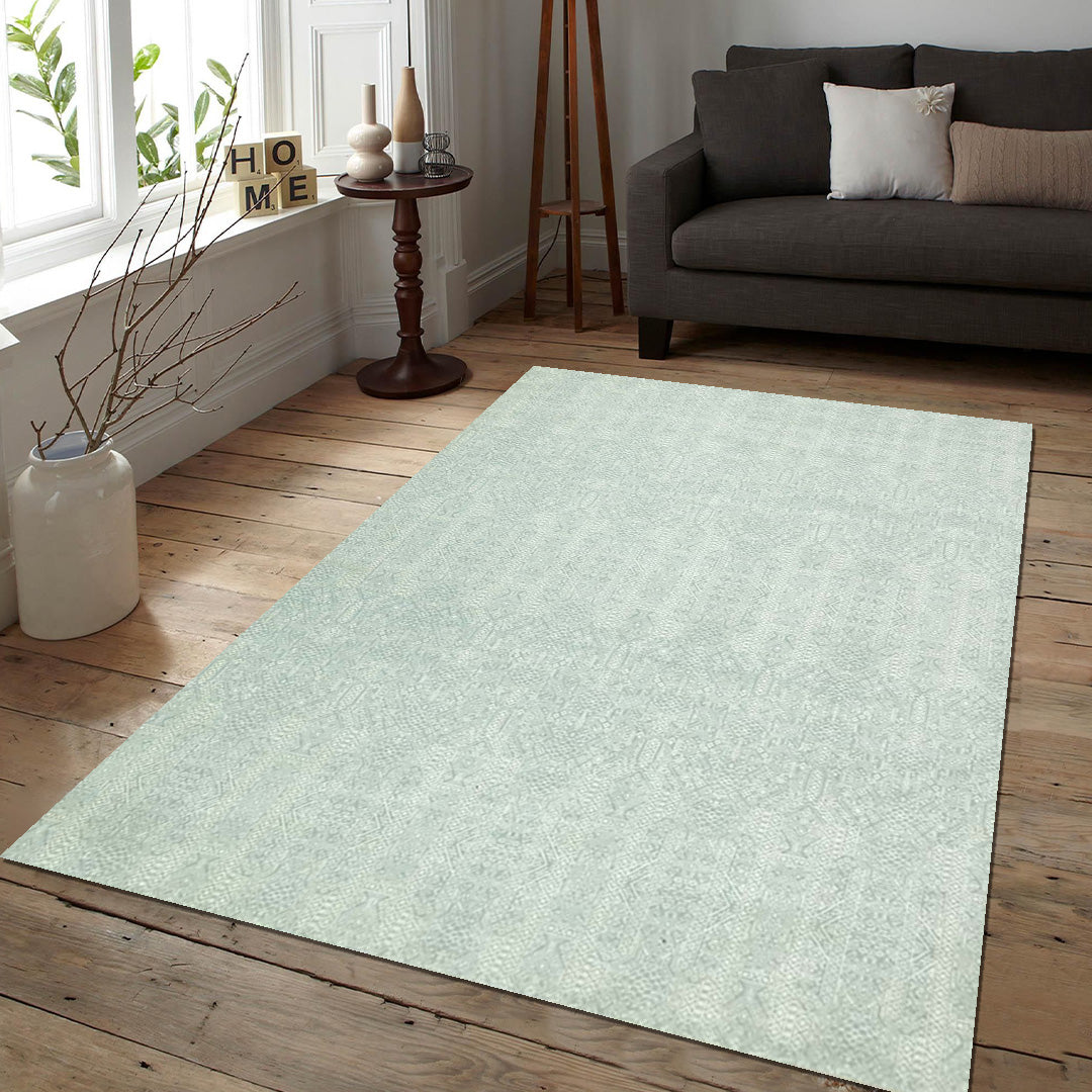 Handknotted Wool/Viscose Rug.