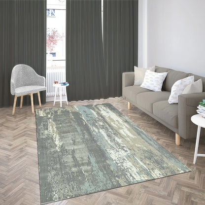 Handknotted Wool/Viscose Rug.