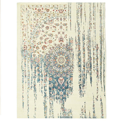 Handknotted Wool/Viscose Rug.