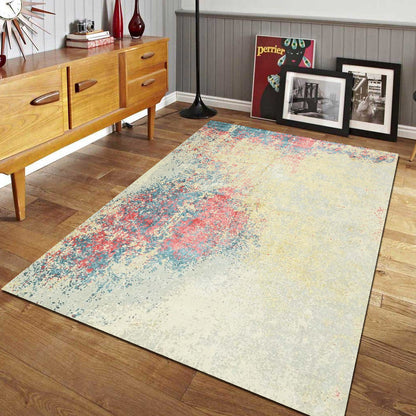 Handknotted Wool/Viscose Rug.