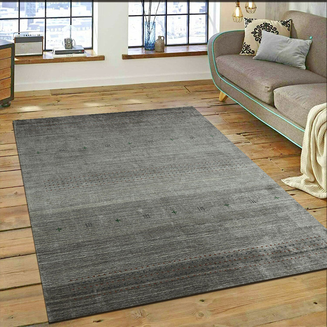 Harmony In Hues Handloom Wool/Viscose Rug.