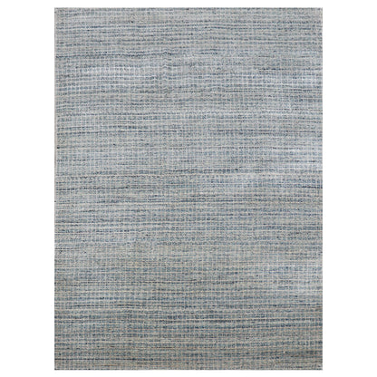 Harmony In Hues - Handwoven Blue Colour Viscose Rug