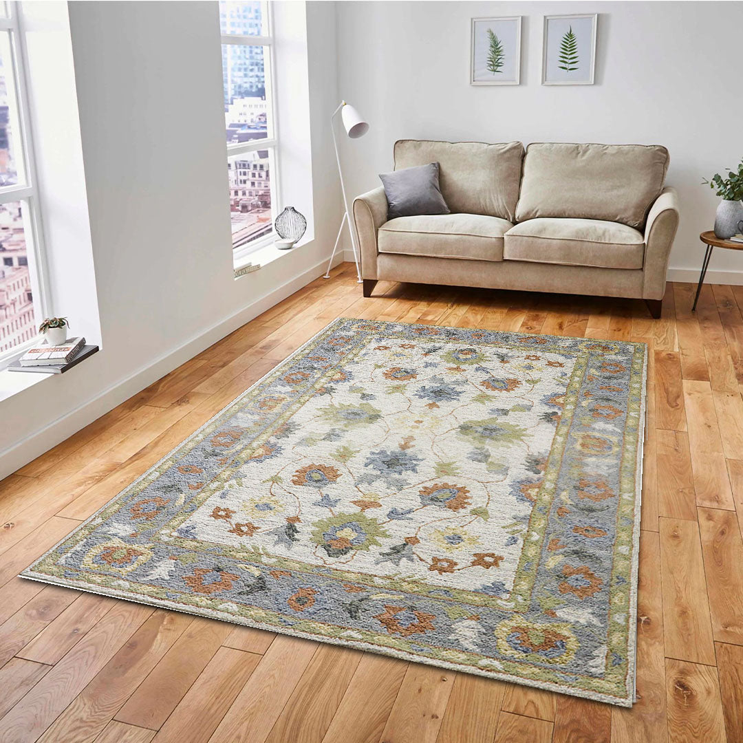 Harmonize - Handtufted Traditional Beige Colour Wool Rug