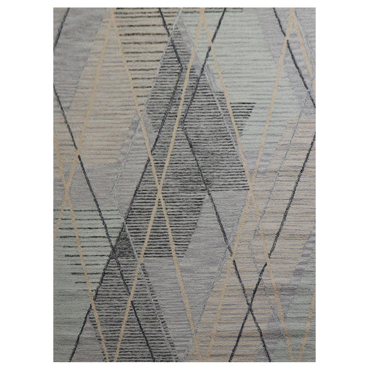 Cosmic Collection- Handtufted Modern Rust Colour Wool Rug