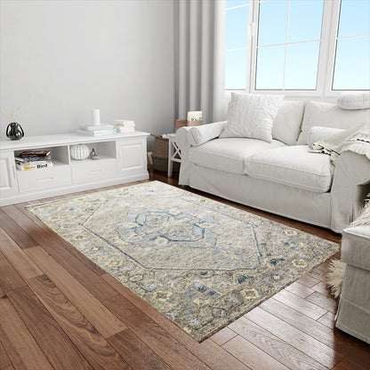 Harmonize - Handtufted Traditional Beige Colour Wool Rug