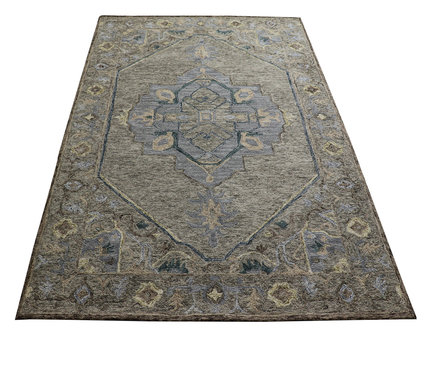 Harmonize - Handtufted Traditional Beige Colour Wool Rug