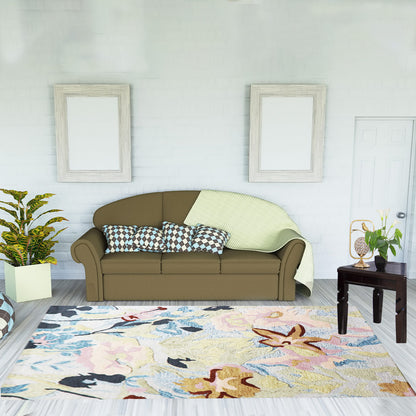 Cosmic Collection- Handtufted Modern Multi Colour Wool/Viscose Rug