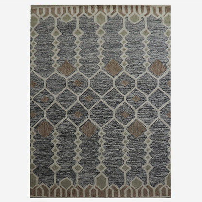Cosmic Collection- Handtufted Modern Charcoal Colour Wool Rug