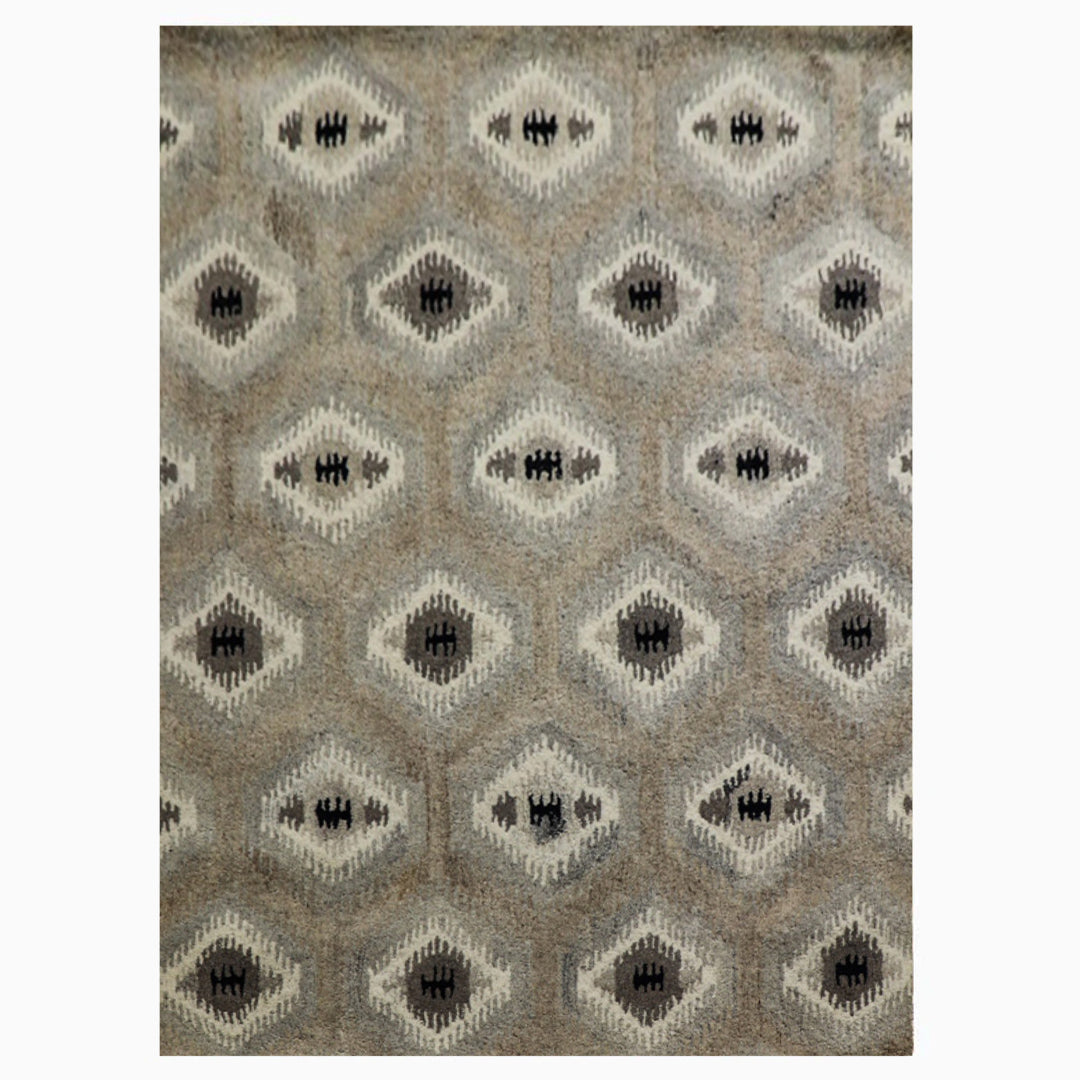 Cosmic Collection- Handtufted Modern Beige Colour Wool Rug