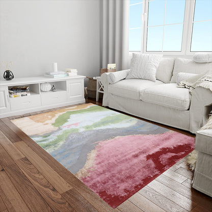 Textured Tales  Handtufted Wool & Tencel