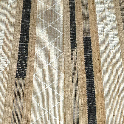Earthy Elegance  Handknotted Jute & Wool Rug