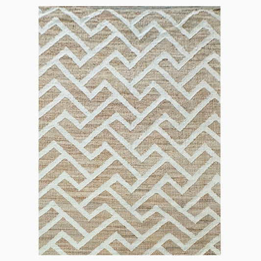 Earthy Elegance  Handknotted Jute Rug