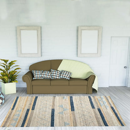 Earthy Elegance  Handknotted Jute & Wool Rug