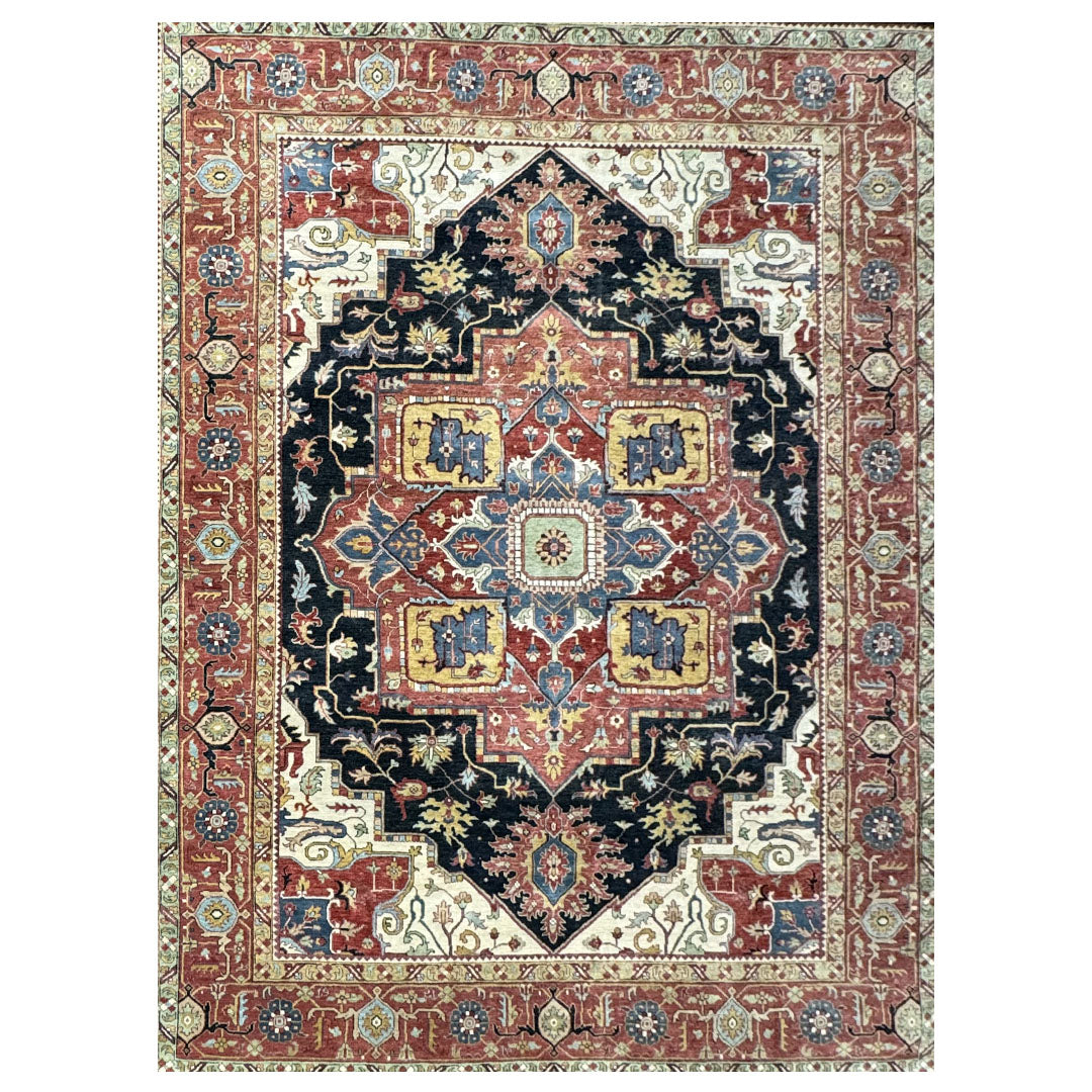 Heritage Hues Handknotted Wool Rug