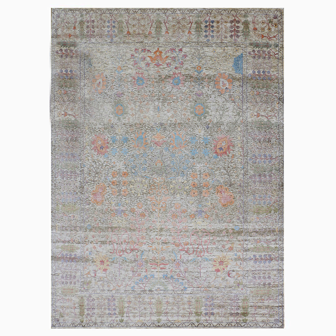 Artisan Weaves Handknotted Hand Spun Wool/Viscose