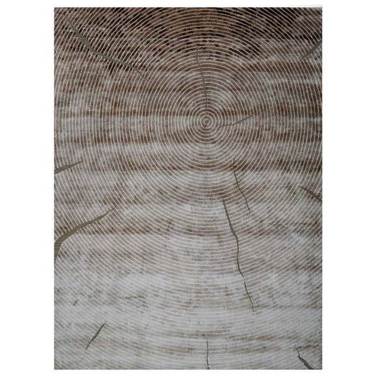 Artisan Weaves Handknotted Bamboo Silk/Zari Rug