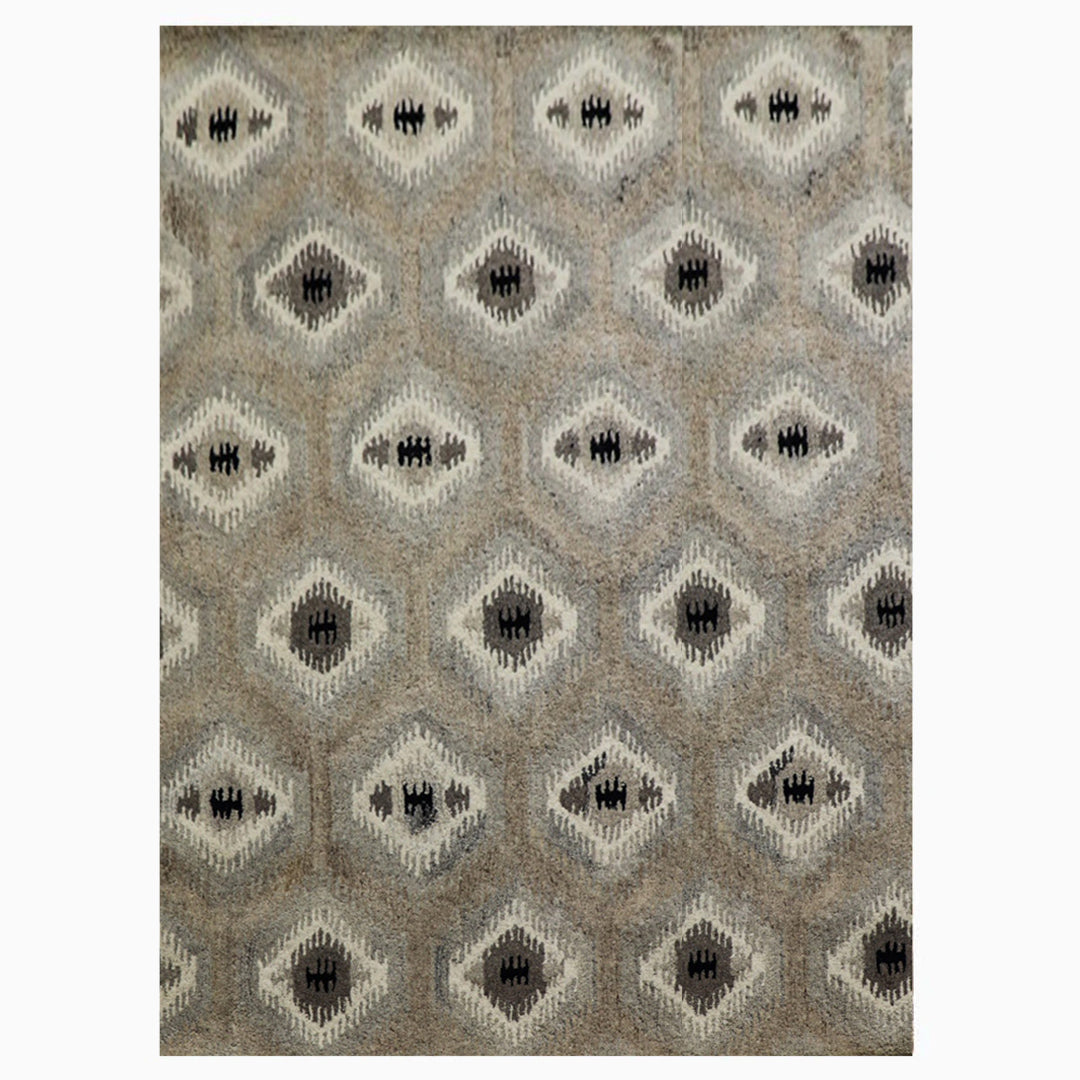 Harmonize - Handtufted Traditional Black & Grey Colour Wool Rug