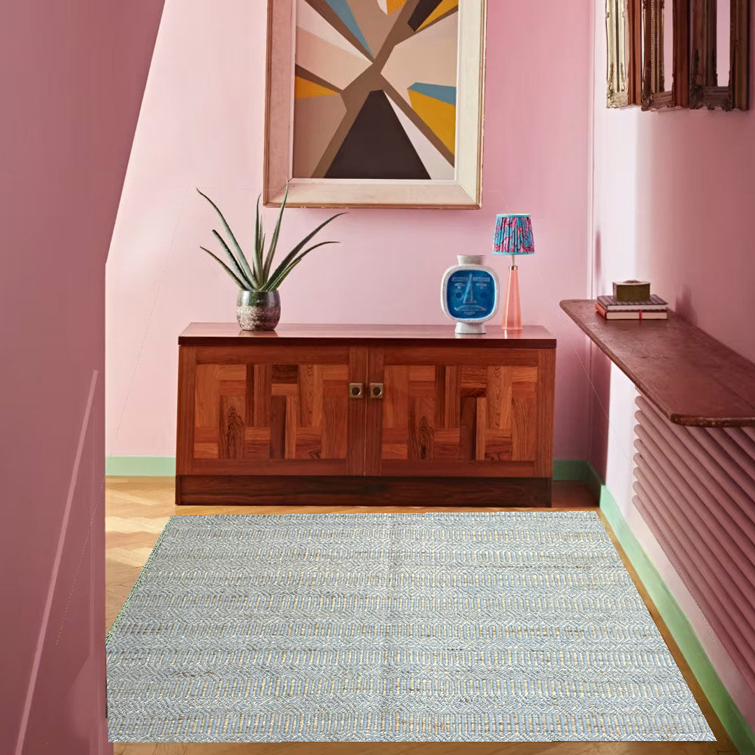 Heritage Hues Handknotted Wool & Jute Rug
