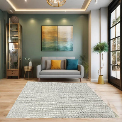 Woven Looms Handknotted Wool Rug